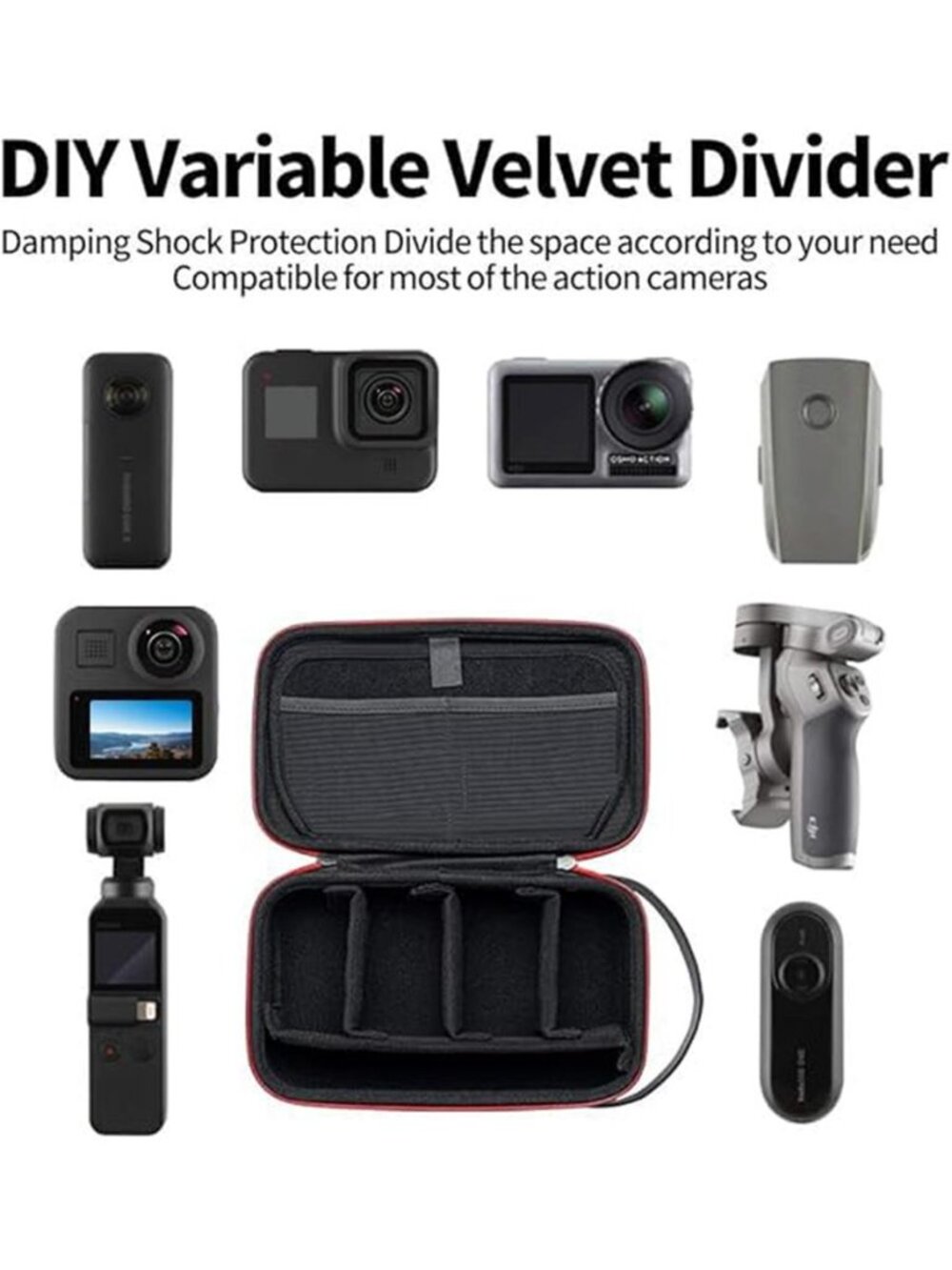 Carry Case Waterproof Hard Carrying Bag for GoPro Max Hero 13 12 11 10 9 - Picture 4 of 6